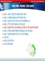 Bài 5 quản trị tài khoản cục bộ và tài nguyên mạng (bộ môn mạng căn bản)