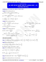 Một số kĩ thuật giải phương trình lượng giác P3