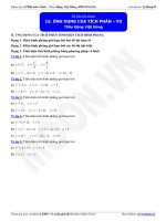 Ứng dụng của tích phân  luyện thi đại học