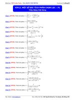 Một số bài tích phân chọn lọc  thầy Đặng Việt Hùng