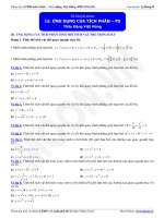 Ứng dụng của tích phân  luyện thi đại học  Phần 5