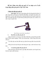 Phân tích đấu giá quốc tế và nhận xét về nền hoạt động đấu giá quốc tế tại Việt Nam