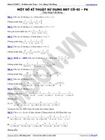 Kĩ thuật dùng bất đẳng thức Cosi