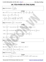 Bài tập tích phân chọn lọc