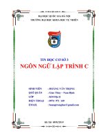 tài liệu tin học môn C