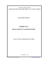 Nghiên cứu độ an toàn của hàm băm MD5
