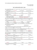 Bài tập Amin  hóa học 12