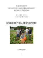tài liệu tiếng anh cho ngành nông nghiệp