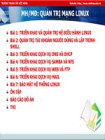 BÀI 4 TRIỂN KHAI DỊCH VỤ SAMBA VÀ NFS