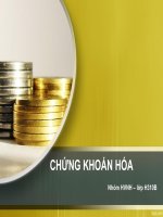 CHỨNG KHOÁN HÓA  HỌC VIỆN NGÂN HÀNG