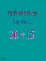 bài giảng toán 2 chương 2 bài 18 36+15
