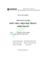 luận văn thiết kế thời trang - thời trang dạ hội kiến trúc hiện đại trong thời trang