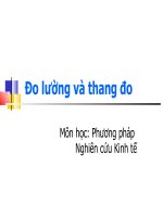 slide bài giảng bai 4. đo lường và thang đo