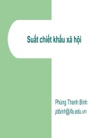 slide bài giảng suất chiết khấu xã hội lecture 10 - social discount rates