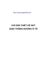 Chỉ dẫn thiết kế nút giao thông