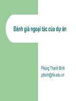 slide bài giảng đánh giá ngoại tác của dự án lecture 9 - valuing non-market goods and services