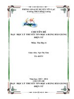 skkn dạy học lý THUYẾT TIN học 6 BẰNG bài GIẢNG điện tử