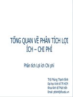 slide bài giảng tổng quan về phân tích lợi ích – chi phí lecture 1 - an introduction to the bca of projects