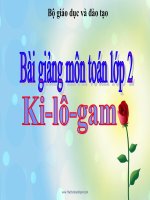 bài giảng toán 2 chương 2 bài 15 ki-lô-gam