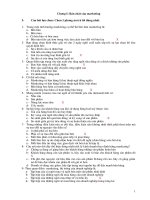 tài liệu trắc nghiệm môn marketing