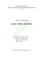 luận văn thiết kế nội thất cafe công trường