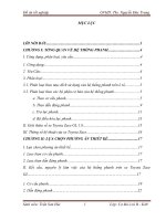 Đề tài: Thiết kế hệ thống phanh trên cơ sở xe Toyota Zace GL 1.8 (phần dẫn động phanh)