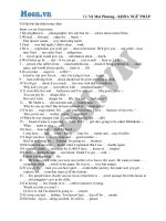 Mạo từ trong tiếng anh phần 2