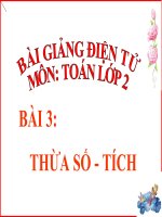 bài giảng toán 2 chương 5 bài 3 thừa số - tích