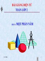 bài giảng toán 2 chương 5 bài 19 một phần năm