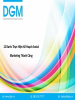 12 bước thực hiện kế hoạch social marketing thành công