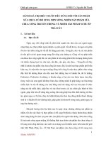 đánh giá thị hiếu người tiêu dùng đối với sản phẩm sữa chua có bổ sung men sống, nhóm sản phẩm sữa chua uống truyền thống và nhóm sản phẩm nước ép trái cây