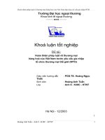 Luận văn Hoàn thiện pháp luật về thương mại khi việt nam gia nhập wto