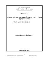 Sử dụng bộ lọc Kalman nâng cao chất lượng động cơ bước