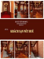 luận văn thiết kế nội thất khách sạn nét huế