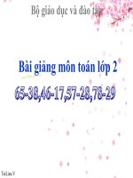 bài giảng toán 2 chương 3 bài 18 65-38,46-17,57-28,78-29