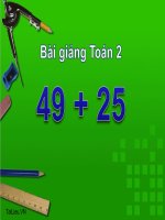 bài giảng toán 2 chương 2 bài 5 49+5