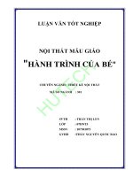 luận văn thiết kế nội thất nội thất trường mẫu giáo hành trình của bé