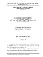 một số kinh nghiệm giúp học sinh lớp 8  luyện tập và ghi