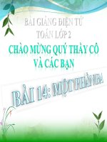 bài giảng toán 2 chương 5 bài 14 một phần ba