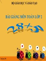 bài giảng toán 2 chương 2 bài 7 28+5