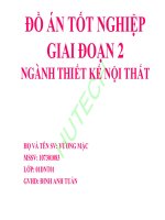 luận văn thiết kế nội thất donuts & coffee