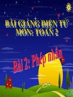 bài giảng toán 2 chương 5 bài 2 phép nhân
