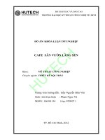 luận văn thiết kế nội thất cafe sàn vườn làng sen