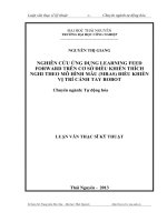 Nghiên cứu ứng dụng Learning Feed Forward trên cơ sở điều khiển thích nghi theo mô hình mẫu (Mras) điều khiển vị ytis cánh tay Robot