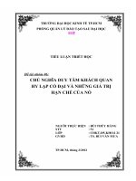 Tiểu luận CHỦ NGHĨA DUY TÂM KHÁCH QUAN HY LẠP CỔ ĐẠI VÀ NHỮNG GIÁ TRỊ, HẠN CHẾ CỦA NÓ