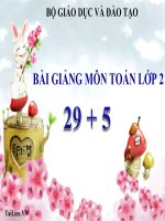 bài giảng toán 2 chương 2 bài 4 29+5