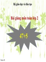 bài giảng toán 2 chương 2 bài 12 47+5