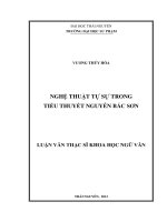 Nghệ thuật tự sự trong tiểu thuyết Nguyễn Bắc Sơn
