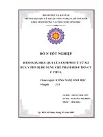 đánh giá hiệu quả của compost ủ từ xơ dừa và phân bò bổ sung chế phẩm bio-f trên cây cà chua