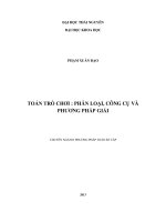 Toán trò chơi Phân loại, công cụ và phương pháp giải